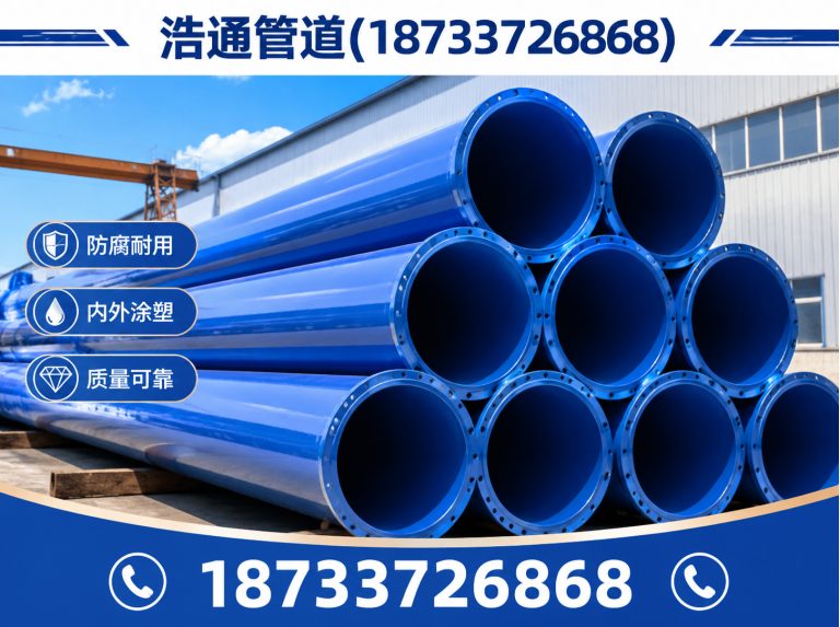 沧州渤海新区衬塑钢管展示图